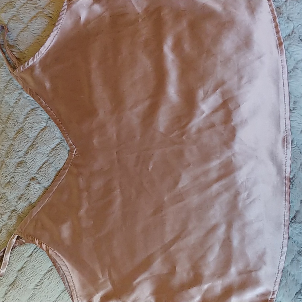 Purple/Mauve satin crop top